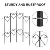 AMAGABELI DECORATIVE GARDEN FENCE 27INX9FT OUTDOOR BORDER FENCE - BLACK