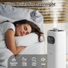 MIFASOL HUMIDIFIER LARGE, 2.3GAL/9L, TIMER, 360°NOZZLE, REMOTE CONTROL - WHITE