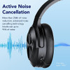 MPWHYL ACTIVE NOISE CANCELLING HEADPHONES WIRELESS BLUETOOTH 5.3 - BLACK
