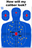 Big Dawg Targets - 18 X 24 Inch Blue Silhouette Reactive Splatter - 25 Pack New