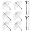 WASING 10 Pack 46 Inch Clear Bubble Umbrellas Wedding Style B07ZT614X2 - Clear New