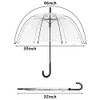 WASING 10 Pack 46 Inch Clear Bubble Umbrellas Wedding Style B07ZT614X2 - Clear New