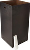 ONE EARTH COMPANY ONE EARTH CORRUGATED CARDBOARD TRASH BOXES - BLACK