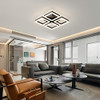 GEADI Led Ceiling Light, Modern 4-Square Ceiling Lamp 52W Dimmable Flush Mount