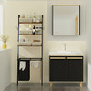 Webetop Laundry Hamper Shelf Sorter 2 Sections 3-Tier Bathroom Ladder B099RR2QJ3