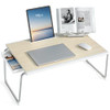 Nulaxy Lap Desk for Bed, XXL Large Size 26"x17.2"x12.2" - White Oak