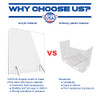 YUESUO Replacement for INTELLIMADE NO Cutout Sneeze Guard Panel - Clear New