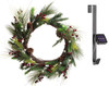 Red Co. 22” Light-Up Christmas Wreath with Pinecones Evergreens B08L5KMB3B New