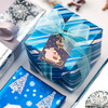WRAPAHOLIC Christmas Wrapping Paper Roll - Navy and Gold Reindeer New