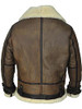 William Jacket Men's Distress RAF Aviator B3 Bomber Real Shearling X-Large New