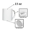 KISEER Set of 6 Sublimation Blank Mugs 11oz Classic Ceramic Coated New