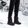 Jousen Men's Waterproof Snow Boots Black Insulated Winter Boot - Size 8