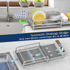 ACMETOP Dish Drying Rack 19" to 27" Expandable Heavy Duty Dish Drainer - Grey New