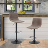 HERA'S PALACE Adjustable Bar Swivel Stools Set of 2 Modern Chairs - Grey New