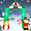 Meland Christmas Inflatable Archway Decorations with Santa Claus & Reindeer6