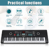 HOILUKFUNG 61 Keys Keyboard Piano for Kids, with Speaker Mic, B0B7DF44W4 - Black New