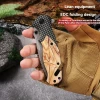 GENERIC 8.07 INCHES MULTI-FUNCTIONAL FOLDING KNIFE - BROWN/GRAY
