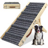 YORWHIN Dog Ramp for Dogs 39.4" Long Dog Stairs Pet Ramp 5 Adjust Grey New
