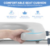 Upgraded 500lb Padded Toilet Seat Riser, Adjustable Height & Width for Seniors New