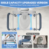 Upgraded 500lb Padded Toilet Seat Riser, Adjustable Height & Width for Seniors New