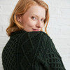 Aran Woollen Mills Eireann Mens Irish Cable Knit Sweater Emerald Green XX-Large New