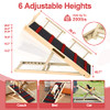 Mugiden Adjustable Dog Ramp for Bed Wooden Folding Portable Pet Ramp New