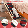 Mugiden Adjustable Dog Ramp for Bed Wooden Folding Portable Pet Ramp New