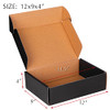 12x9x4 Black Cardboard Boxes 20 Pack Shipping Boxes for Small Business Mailing New
