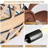 Caged Ceiling Fans With Light 18" Hemp rope Bladeless Low Profile Ceiling Fan New