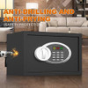 Fireproof Safe Box with Fireproof Document Bag,0.5 Cubic Feet B0CFTV4ZMW -Black New