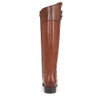 Vionic Women's Tall Boot Zip Up Brown Leather 7.5 Medium- Wide Calf New