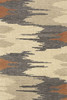 FINOREN Minimalist Area Rug,Ripple Line Soft Non-Slip Rug 4x6 Feet -Beige Gray New