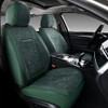 Coverado 2PCs Front Seat Covers Leather Car Seat Protector Green Coverado New