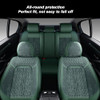 Coverado 2PCs Front Seat Covers Leather Car Seat Protector Green Coverado New
