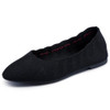 48885W SKECHERS WOMEN'S CLEO BEWITCH BALLET FLAT, WIDE WIDTH, SIZE 9 W, BLACK