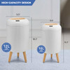 Pukomc 2 Pack Automatic Trash Can 12L /3 Gallon and 10L /2.64 Gallon New