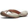 KEEN WAIMEA LEATHER FLIP-FLOPS - WOMEN SIZE 9 - SORREL HORSE/PLAZA TAUPE New