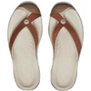 KEEN WAIMEA LEATHER FLIP-FLOPS - WOMEN SIZE 9 - SORREL HORSE/PLAZA TAUPE New