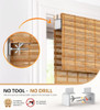 LazBlinds No Tools No Drill Bamboo Roller Shades, Custom Size Cordless Blinds New