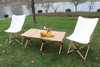 Benewin Camping Folding Wood Table, Picnic Table, Cake Roll Wooden Table - New New