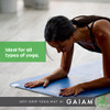 Gaiam Exercise & Fitness Mat - Premium Dry-Grip Thick Non Slip for Hot Yoga New