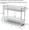 HOUSEHOLD ESSENTIALS GLIDEZ 2‑TIER MULTIPURPOSE, CHROME FINISH - CHROME