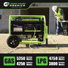 Green-Power America 5150W Dual Fuel Portable Generator - Gas or Propane