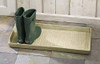 HF by LT Birch Forest Design Enamel Boot Tray, 30 x 13 inches, Putty Finish New