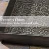 HF by LT Birch Forest Design Enamel Boot Tray, 30 x 13 inches, Putty Finish New