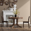 COSTWAY Set of 2 Wooden Dining Chairs Mid-Century Retro Home - Brown