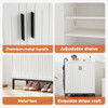 MERICONIA LARGE 5-TIER SHOE STORAGE CABINET WITH DOORS - A-WHITE