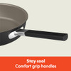 BELLA 9 PIECE CERAMIC NONSTICK COOKWARE, STACKABLE DESIGN, OVENSAFE - BLACK