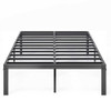 ULIESC KING SIZE BED FRAME PLATFORM 14 INCH HIGH METAL FRAME NOISE-FREE BLACK