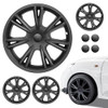 GLITERRA SPORT WHEEL COVERS TESLA MODEL Y 2019-2024 MATTE BLACK 4PACK - BLACK